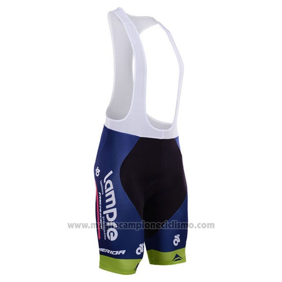 2015 Abbigliamento Ciclismo Lampre Merida Rosa e Blu Manica Corta e Salopette